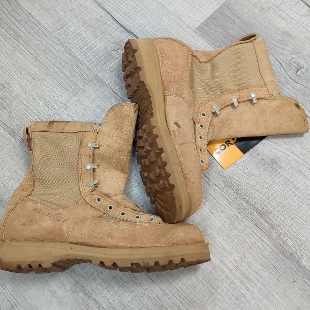 Belleville Gore-tex Men's Tan Military Tactical Boots Size 10 R - Picture 5 of 10